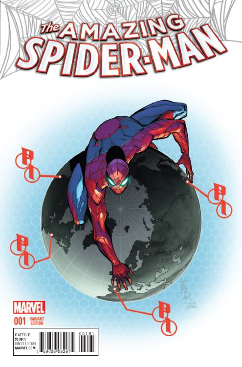 Marvel - AMAZING SPIDER-MAN (2015) # 1 1:50 CAMUNCOLI VARIANT