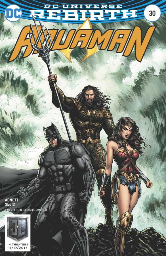 DC Comics - AQUAMAN (2016) # 30 JUSTICE LEAGUE MOVIE VARIANT