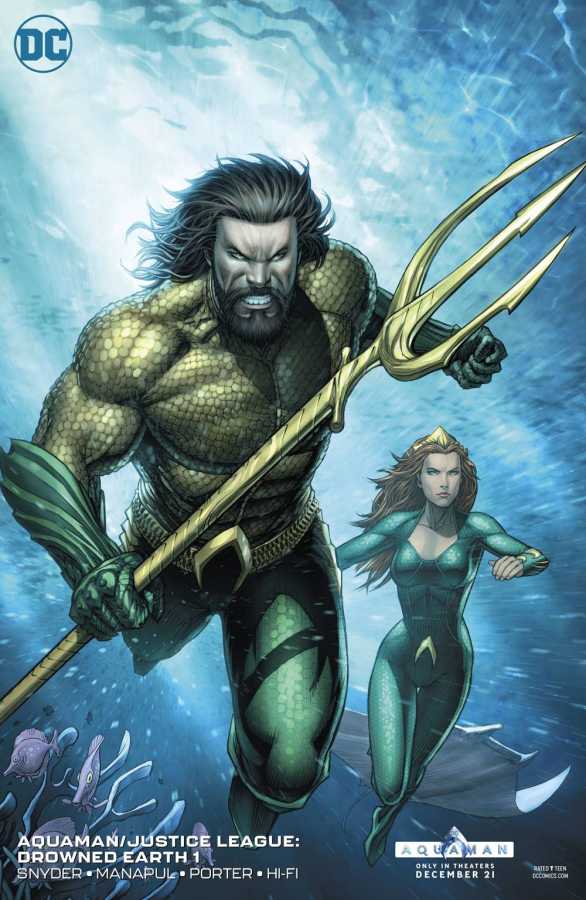 DC - Aquaman Justice League Drowned Earth # 1 Variant