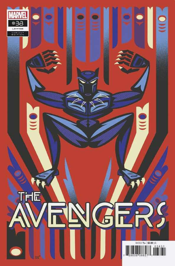Marvel - AVENGERS (2018) # 38 BLACK PANTHER JEFFREY VEREGGE VARIANT