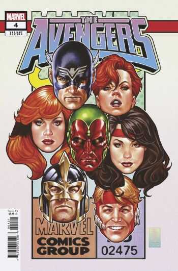 Marvel - AVENGERS (2023) # 4 MARK BROOKS CORNER BOX VARIANT