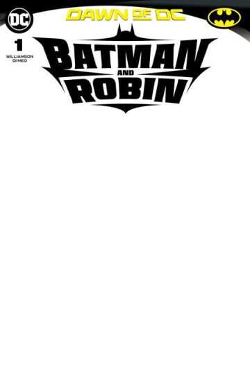 DC Comics - BATMAN AND ROBIN (2023) # 1 COVER D BLANK CARD STOCK VARIANT