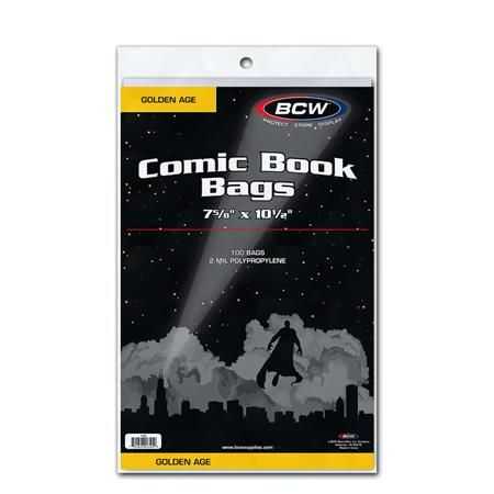 Diğer - BCW GOLDEN AGE COMIC BAGS (PACK OF 100) 