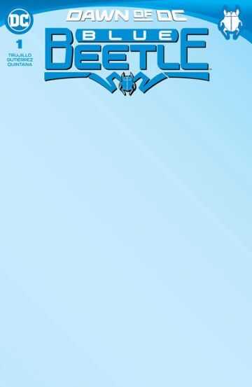DC Comics - BLUE BEETLE # 1 COVER E BLANK CARD STOCK VARIANT