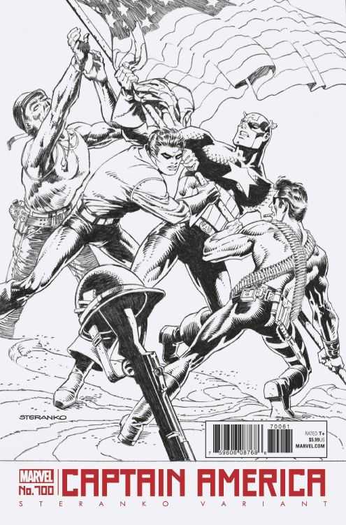 Marvel - CAPTAIN AMERICA # 700 STERANKO BLACK & WHITE VARIANT
