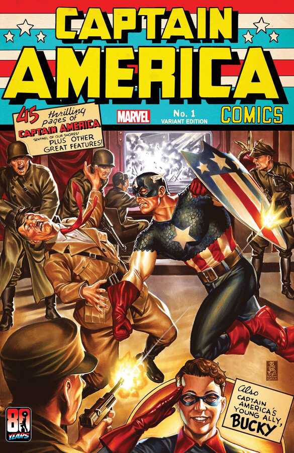 Marvel - CAPTAIN AMERICA ANNIVERSARY TRIBUTE # 1 BROOKS VARIANT