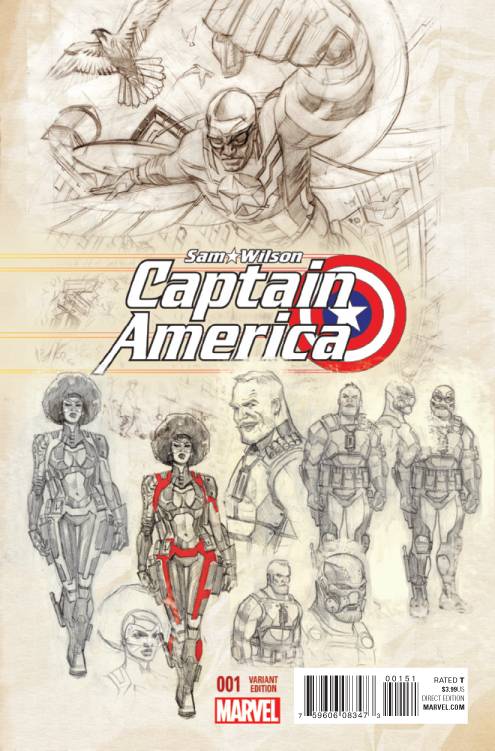 Marvel - CAPTAIN AMERICA SAM WILSON # 1 1:25 ACUNA DESIGN VARIANT