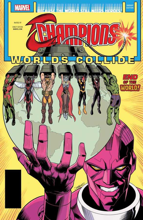 DC Comics - CHAMPIONS (2016) # 13 MORA LENTICULAR HOMAGE VARIANT