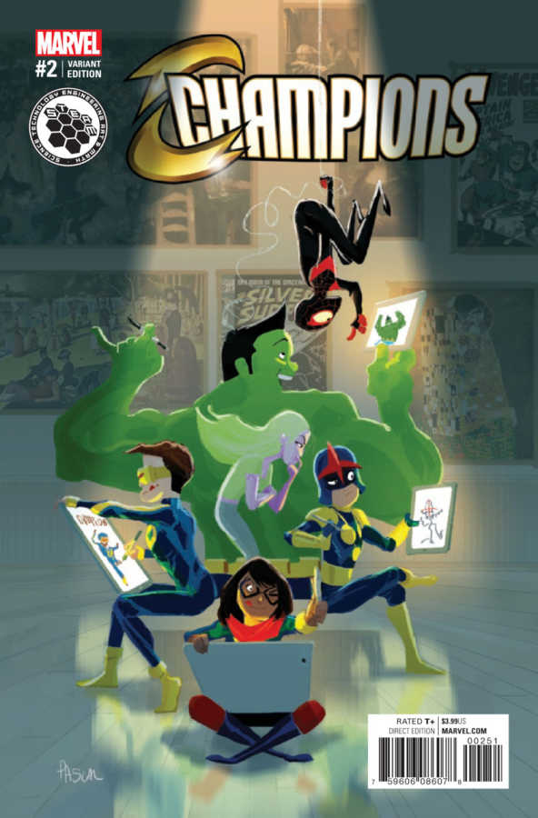 DC Comics - CHAMPIONS (2016) # 2 1:10 CAMPION STEAM VARIANT