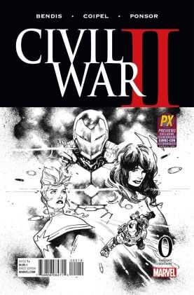 Marvel - CIVIL WAR II # 0 PREVIEWS EXCLUSIVE SDCC VARIANT