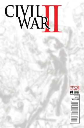 Marvel - CIVIL WAR II # 1 KIM JUNG GI BLACK & WHITE CONNECTING VIRGIN VARIANT