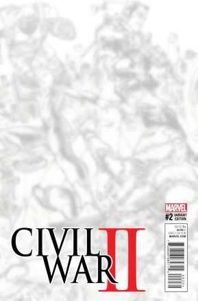 Marvel - CIVIL WAR II # 2 KIM JUNG GI BLACK & WHITE CONNECTING VIRGIN VARIANT