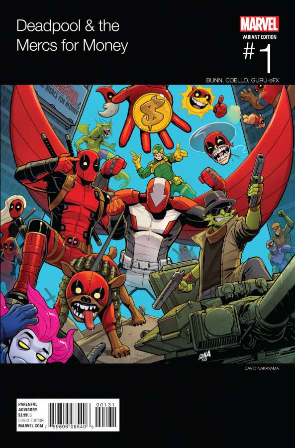 Marvel - Deadpool & The Mercs For Money # 1 (2016 - 2. Series) Nakayama Hip Hop Variant