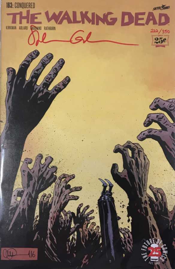 DC Comics - DF The Walking Dead # 163 Stefano Gaudiano İmzalı Sertifikalı