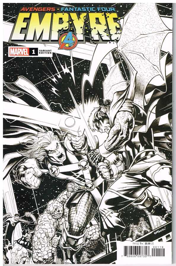 Marvel - EMPYRE # 1 MCGUINNESS B&W ONE PER STORE VARIANT