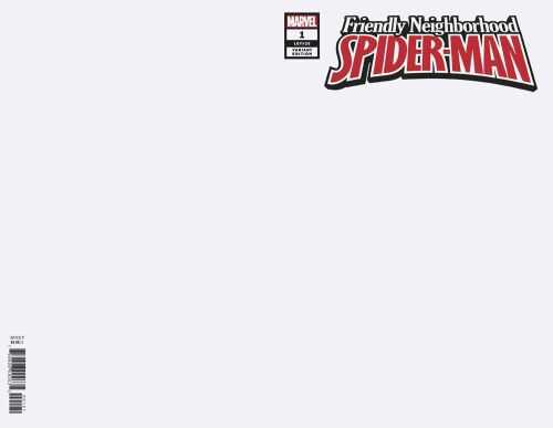 Marvel - FRIENDLY NEIGHBORHOOD SPIDER-MAN (2019) # 1 BLANK VARIANT