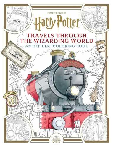 Diğer - FROM THE FILMS OF HARRY POTTER TRAVELS THROUGH THE WIZRDING WORLD AN OFFICIAL COLORING BOOK TPB