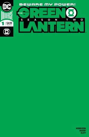 DC Comics - GREEN LANTERN SEASON TWO # 1 GREEN BLANK VARIANT