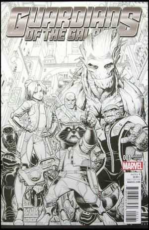 Marvel - GUARDIANS OF THE GALAXY (2015) # 1 1:100 ARTHUR ADAMS SKETCH VARIANT