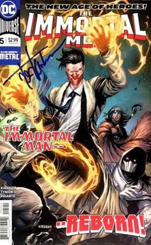 DC Comics - Immortal Men # 5 Tyler Kirkham İmzalı Sertifikalı
