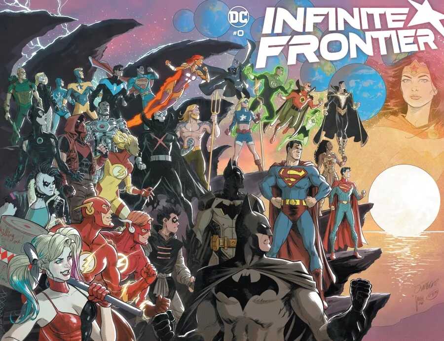 DC Comics - INFINITE FRONTIER # 0 (ONE SHOT) COVER A DAN JURGENS & MIKEL JANIN WRAPAROUND
