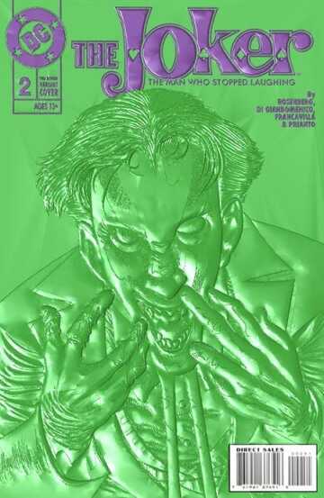 DC Comics - JOKER THE MAN WHO STOPPED LAUGHING # 2 COVER D KELLEY JONES 90S COVER MONTH FOIL MULTI-LEVEL EMBOSSED VARIANT