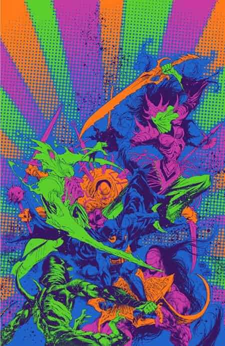DC Comics - KNIGHT TERRORS # 3 (OF 4) COVER D IVAN REIS DARKEST HOUR NEON INK CARD STOCK VARIANT