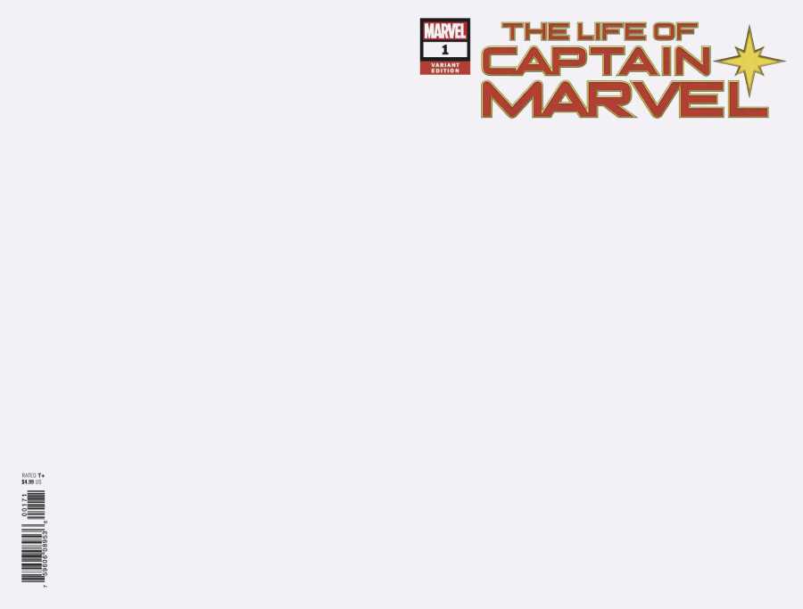 Marvel - LIFE OF CAPTAIN MARVEL # 1 BLANK VARIANT