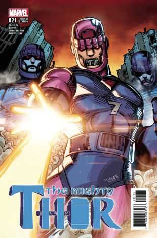 Marvel - Mighty Thor # 21 Jim Lee X-Men Card Variant