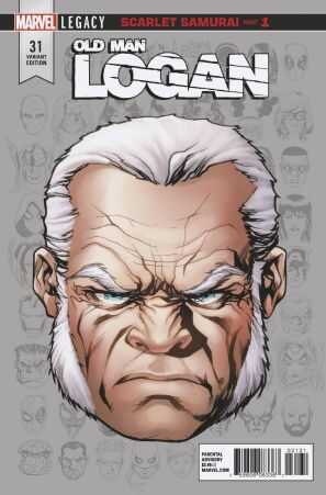 Marvel - OLD MAN LOGAN (2016) # 31 1:10 MCKONE HEADSHOT VARIANT