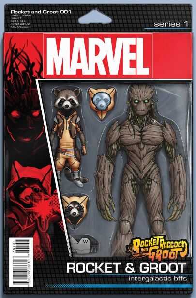 Marvel - ROCKET RACCOON AND GROOT # 1 CHRISTOPHER ACTION FIGURE VARIANT