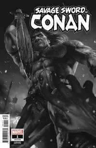 Marvel - SAVAGE SWORD OF CONAN # 1 1:50 RAHZZAH BLACK & WHITE VARIANT