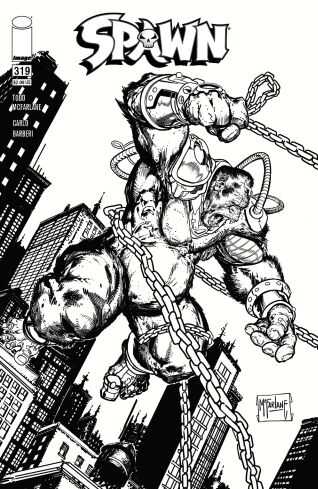 Image Comics - SPAWN # 319 COVER D MCFARLANE BLACK & WHITE VARIANT