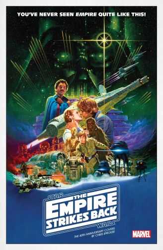 Marvel - STAR WARS EMPIRE STRIKES BACK 40TH ANNIVERSARY C0VER SPROUSE # 1 MOVIE POSTER VARIANT
