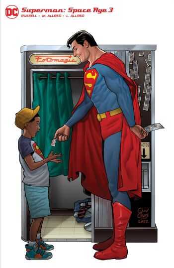 DC Comics - SUPERMAN SPACE AGE # 3 COVER B JOE QUINONES CARD STOCK VARIANT