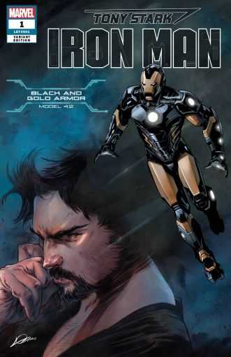 Marvel - TONY STARK IRON MAN # 1 BLACK AND GOLD ARMOR VARIANT