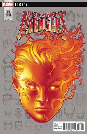 Marvel - UNCANNY AVENGERS (2015) # 28 MCKONE HEADSHOT VARIANT