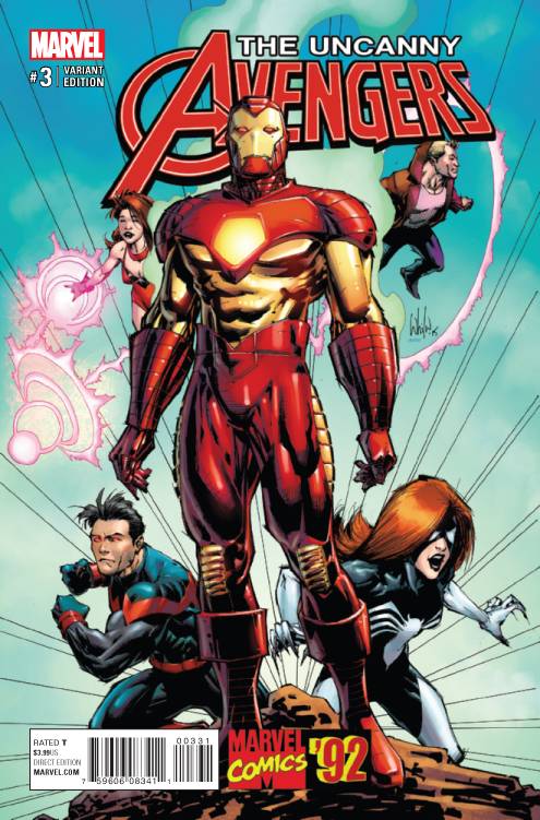 Marvel - UNCANNY AVENGERS (2015) # 3 1:20 PORTACIO MARVEL 92 VARIANT