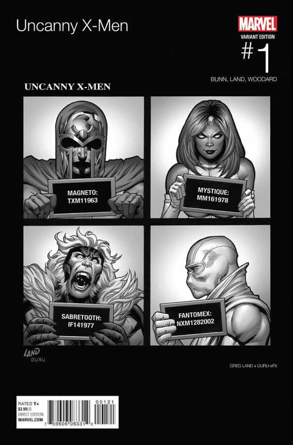 Marvel - Uncanny X-Men # 1 Land Hip Hop Variant