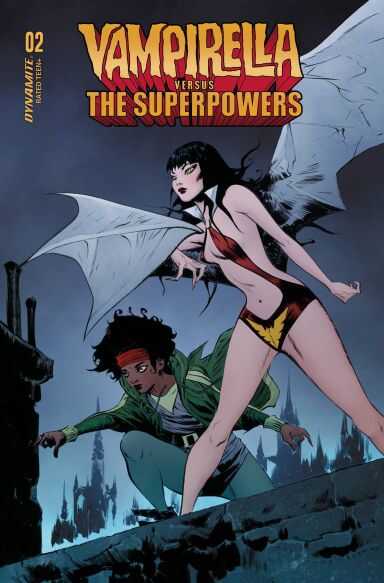 Dynamite - VAMPIRELLA VS SUPERPOWERS # 2 COVER A LEE